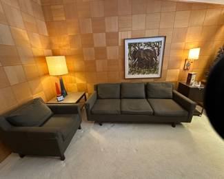 MCM Dunbar couch and chair
