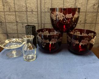 Interflora christmas bowls and vases