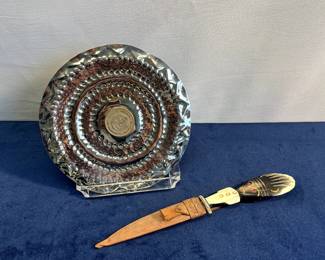 Republica De Colombia Cinguenta Genta Vos &Guatemalan Handmade Knife