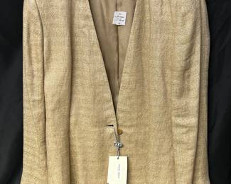 Giorgio Armani Linen Blazer Size 14 NWT