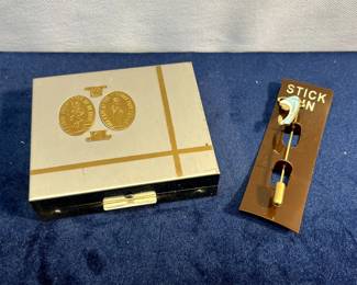Religious Stick Pin & Catholic Compact