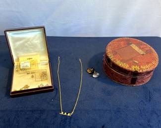 Jewelry Repair Materials, Necklace & Plated Metal Cufflinks