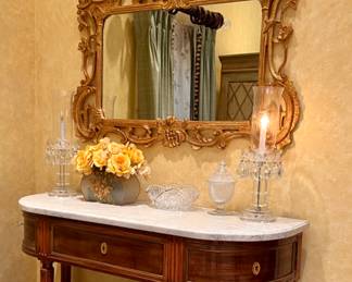 CONSOLE, COFFEE & END TABLES WITH MIRRORS