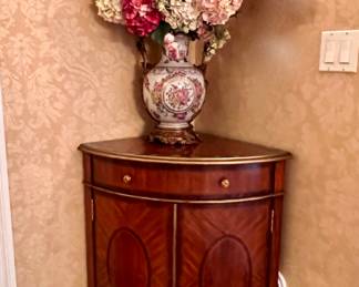 PAIR CORNER CABINETS