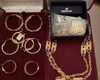 Sets on original boxes, Jacqueline Kennedy pieces and Swarovski shown here.