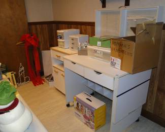 Craft table, and craft supplies too