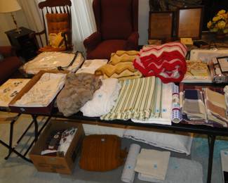 Lots of warm comfortable throws, and blankets