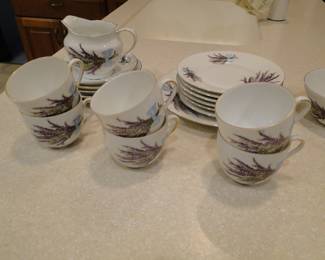 Lavender tea or coffee set, for only the finest of parties