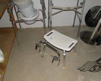 Shower seat and rails