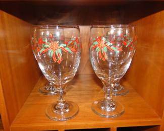 Festive large wine goblets. Because sometimes, you need the larger goblet