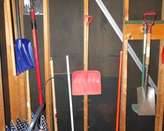 More shovels and yard decor. Everything is in remarkable shape