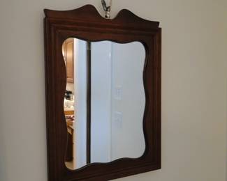 Wood framed, Americana mirror