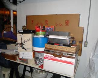 These are a bunch of boxes, that hold treasures. Well, we hope they do, we have not yet unpacked them