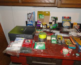 Small variety of tools, and shop sundries