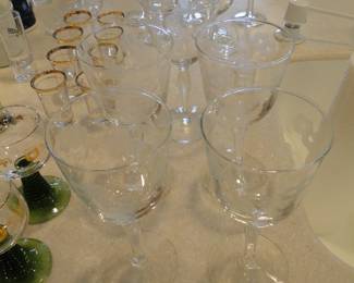These is the fancy smanchy, hand etched wine glasses