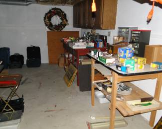 Lightbulbs, hand tools, and other workshop sundries