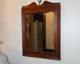 Americana wood framed mirror