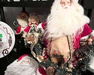 Fitz & Floyd santa plates