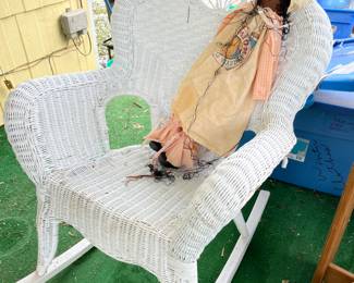 wicker rocker