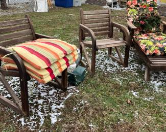 wooden patio furniture