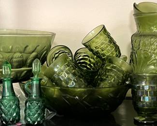 green glass collection