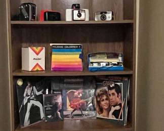 cameras, records and cassettes