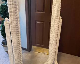 wicker mirror