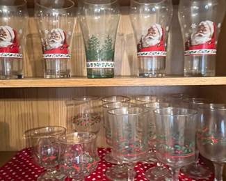 Coc Cola Santa glasses