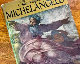 SOLD; Large, vintage The Complete Work of Michelangelo book