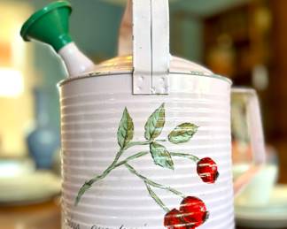 $24; hand painted metal watering can