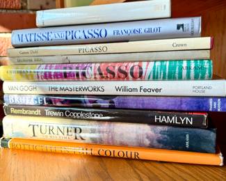 Collection of art and coffee table books. Prices start at $10. Shop these items in person!