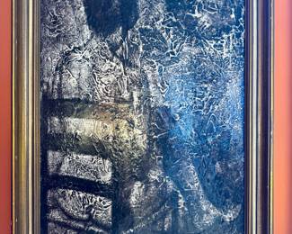 $1600; Moody and demure; original, framed, unsigned art purchased in 1963 from Galerias de Paris, Mexico Gallery; 18.25x26