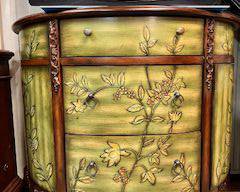 Demilune chest of drawers console