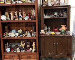 Large solid bookcase / Vintage hutch