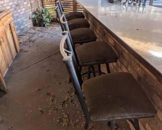 Barstools with Texas star on the back
