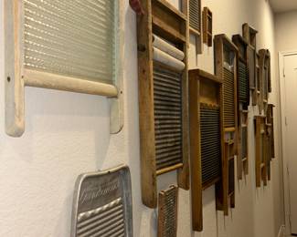 Antique washboard collection