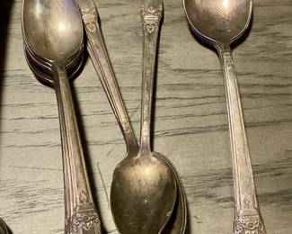 Silver plated flatware