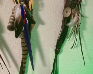Spirit sticks handcrafted by homeowner/ artist