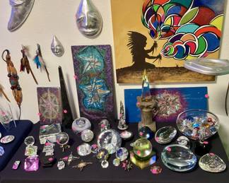 Fine crystal pieces, rock crystal, original art pieces