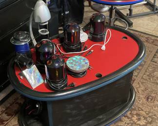 Entertainment table with lights