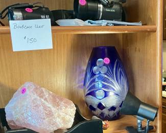 Cameras, cut Crystal vase