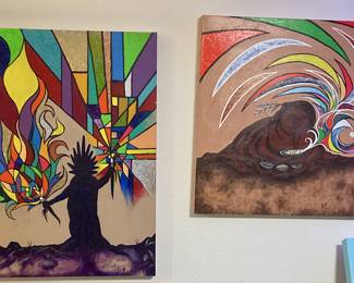 Southwestern paintings by Drew