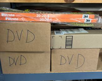 Multiple boxes FULL of DVDS