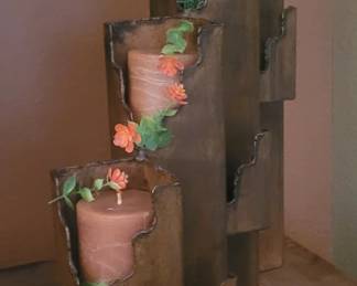 Cascading candle holder