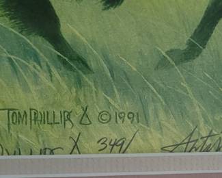 THE CHASE Dances with Wolves signed print 1990