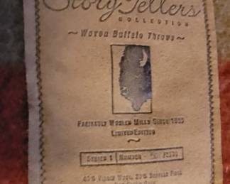 Story Tellers Woven Buuffalo Throw