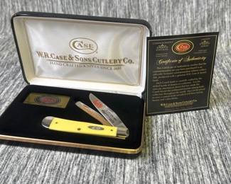 case pocket knife with certificate of authenticity