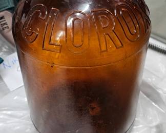 VINTAGE CLOROX GLASS BOTTLE