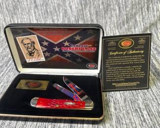 case pocket knife in tin certificate of authenticity
