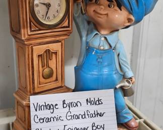 VINTAGE BYRON MOLDS / BOY AND CLOCK